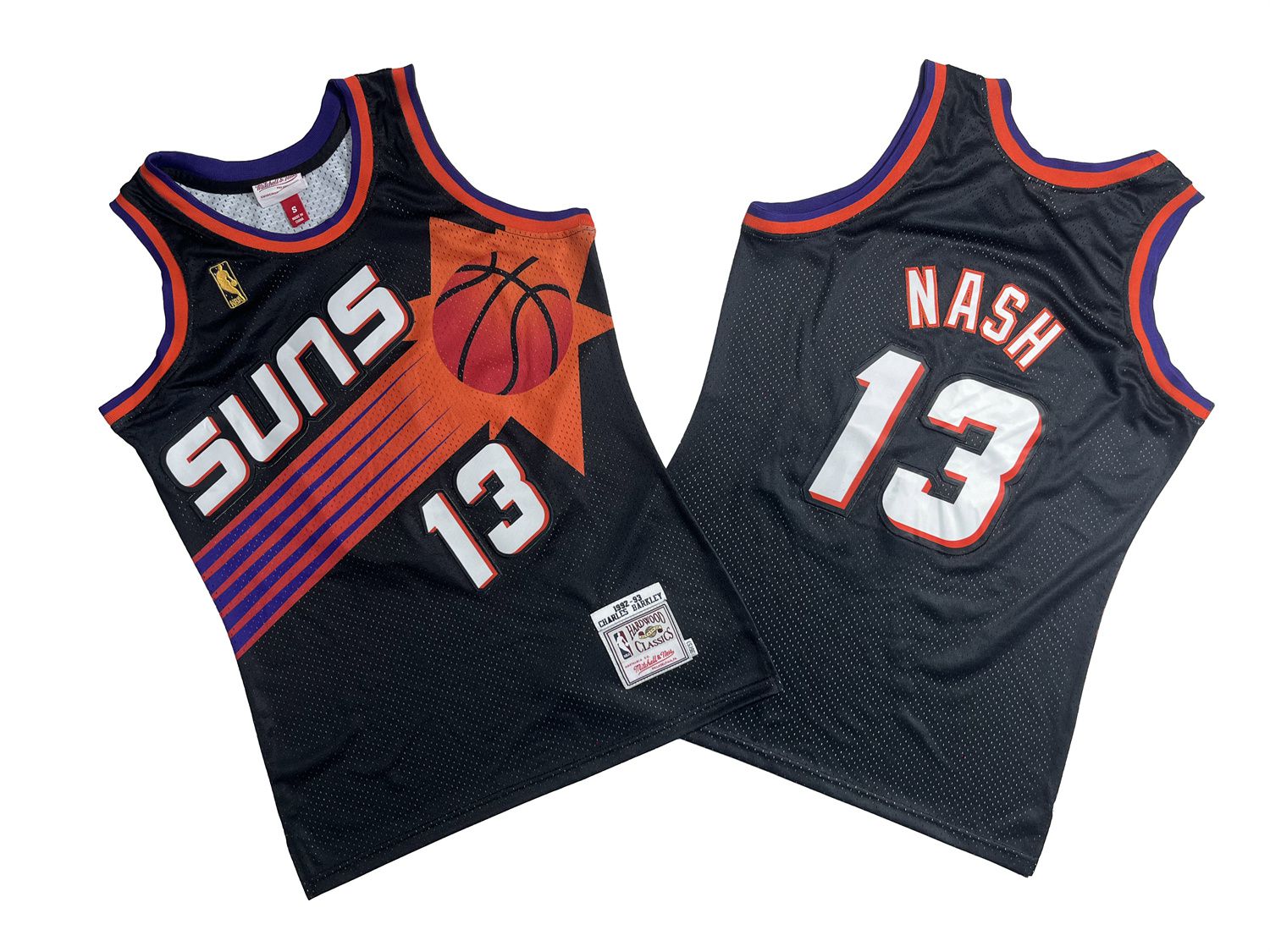 Men Phoenix Suns #13 Nash Black Throwback NBA Jersey->minnesota timberwolves->NBA Jersey